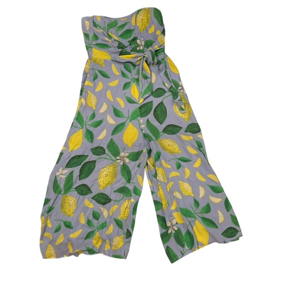 Anthropologie maeve Lemon Grove Strapless Jumpsuit 2 - Picture 8 of 12